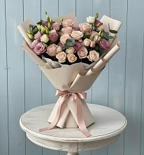 Букет цветов из:  Розы и Лизиантусы #REPLACE_PRED# Пригородном