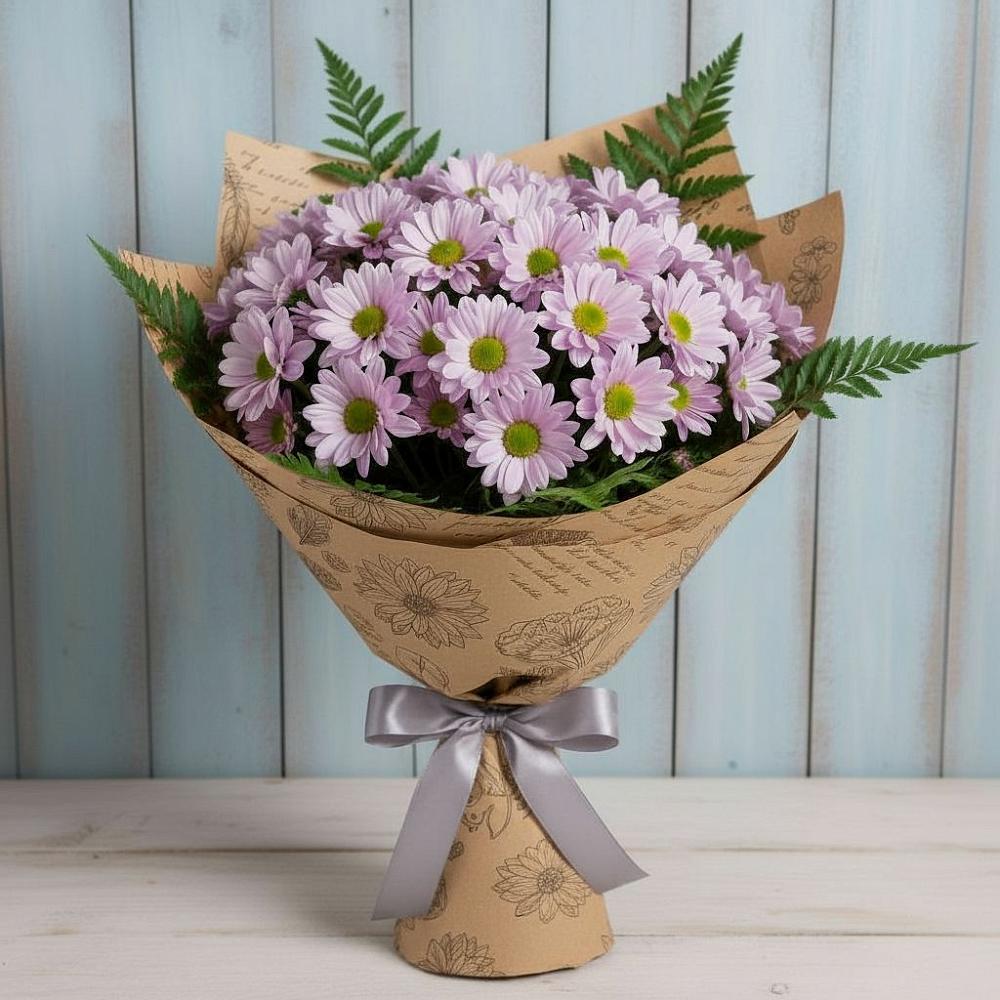 Букет цветов из: Хризантемы в Пригородном