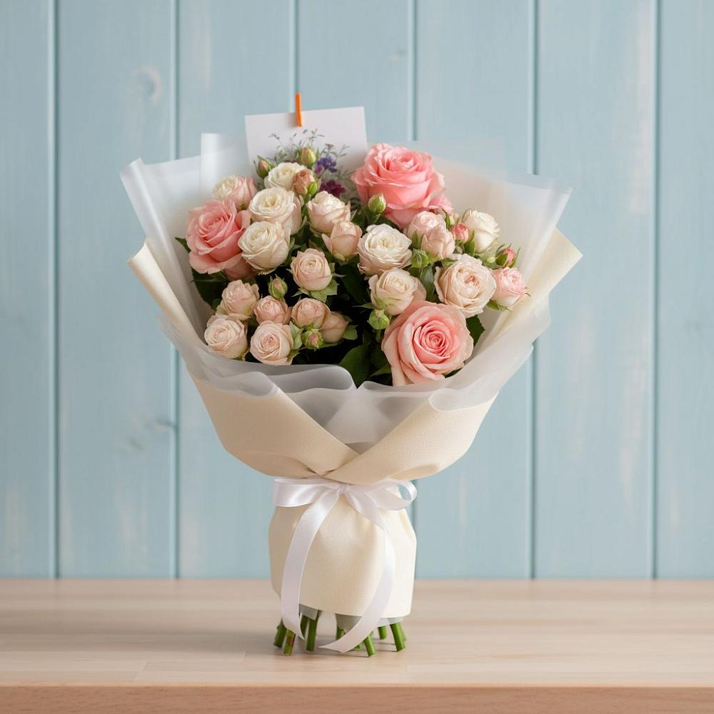 Букет цветов из: Розы в Пригородном