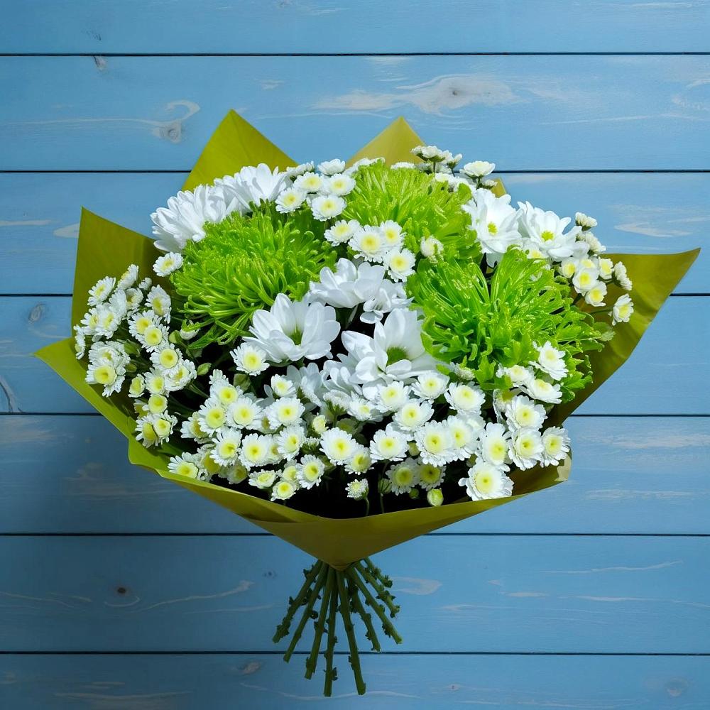 Букет цветов из: Хризантемы в Пригородном