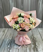 Букет цветов из:  Гвоздики, Розы и Хризантемы #REPLACE_PRED# Пригородном