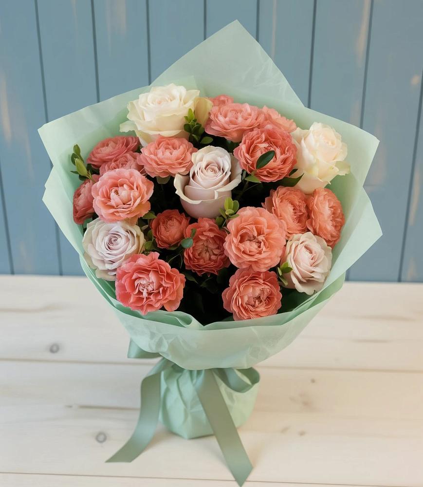 Букет цветов из: Розы в Пригородном