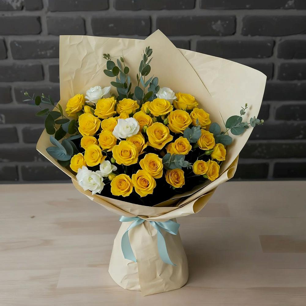 Букет цветов из: Розы в Пригородном