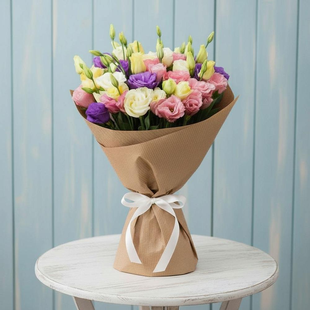 Букет цветов из: Лизиантусы в Пригородном