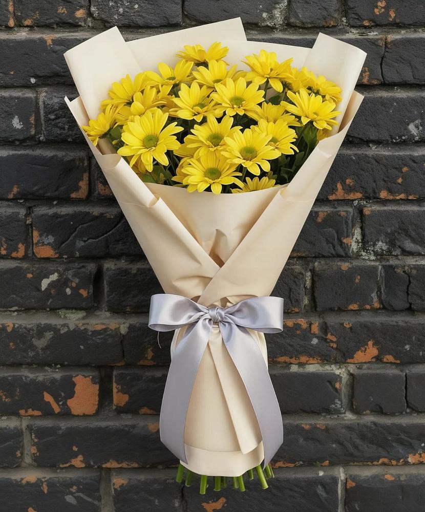 Букет цветов из: Хризантемы в Пригородном
