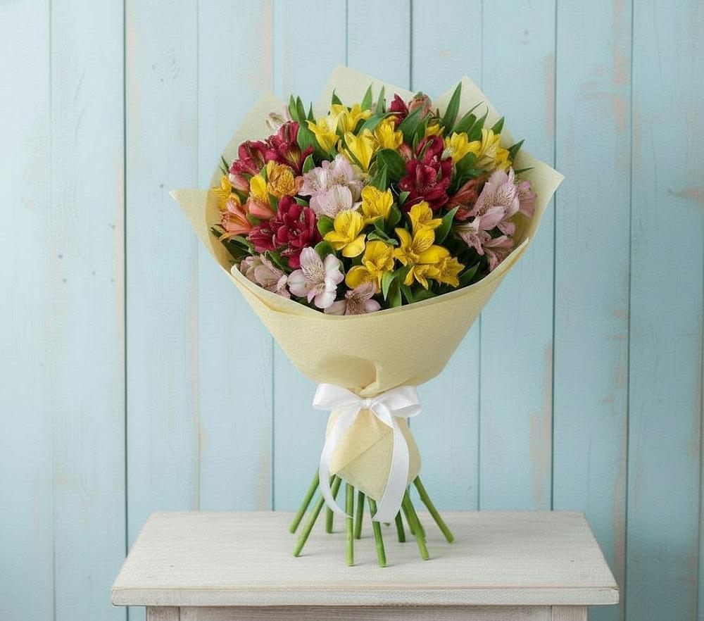 Букет цветов из: Альстромерии в Пригородном