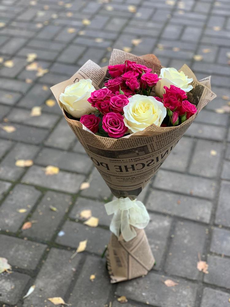 Букет цветов из: Розы в Пригородном