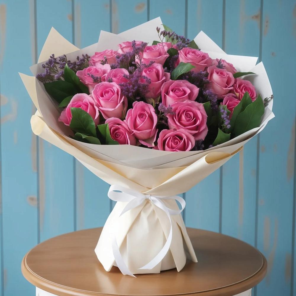 Букет цветов из: Розы в Пригородном