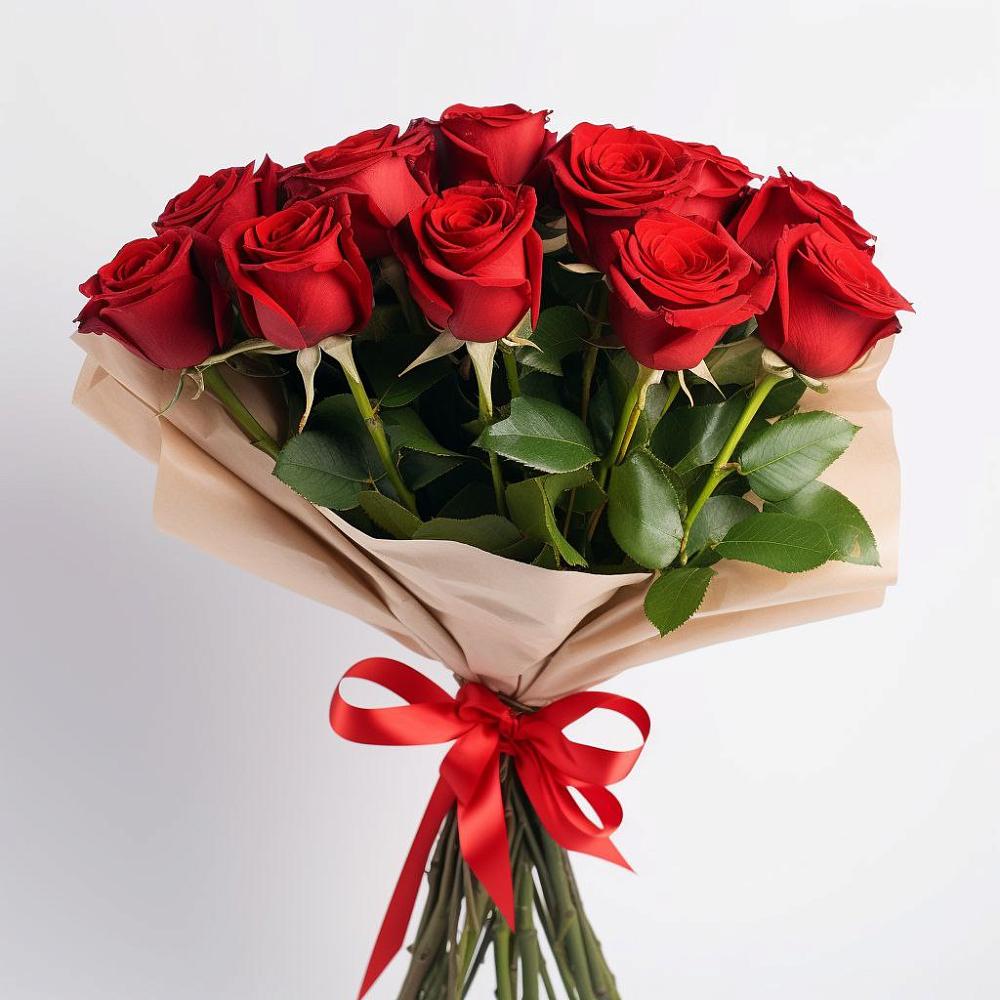 Букет 11 Красных роз Эдлесс Лав в Пригородном
