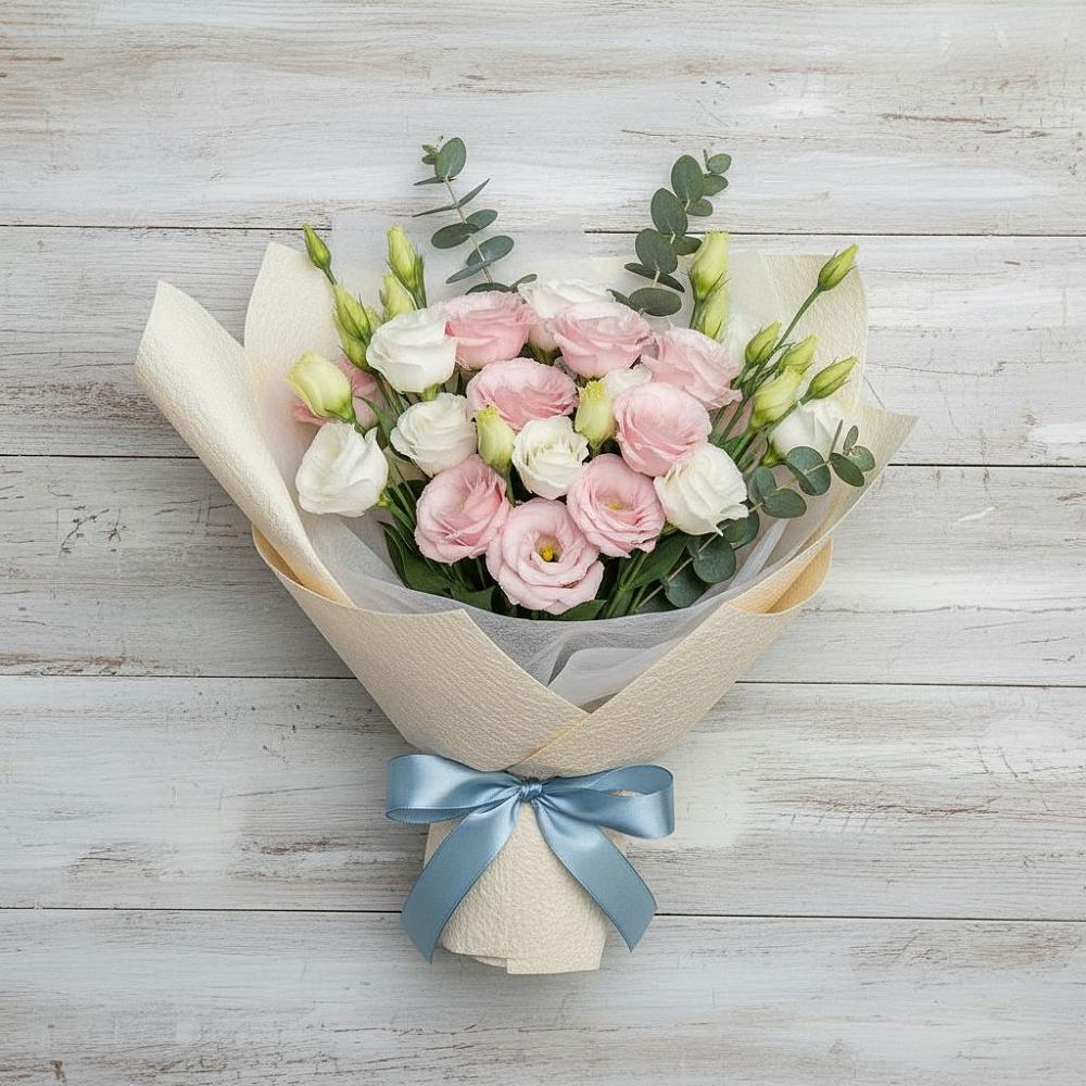 Букет цветов из: Лизиантусы в Пригородном